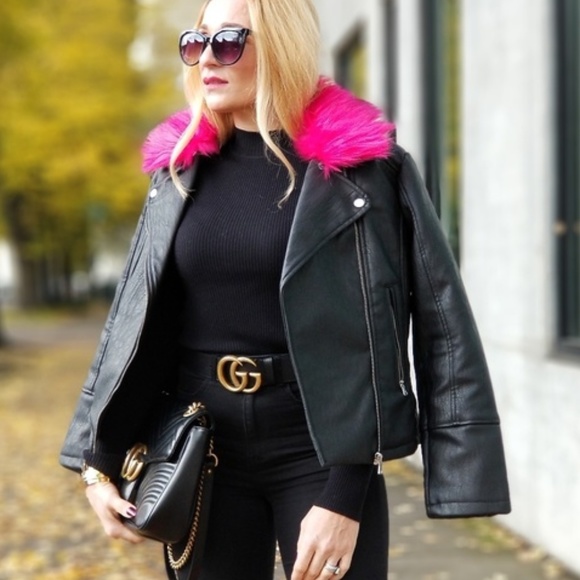 MODA ME COUTURE Jackets & Blazers - AYRA Moto Biker Black Jacket  REMOVEABLE C…